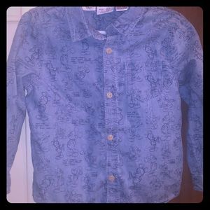 Boys denim Mickey Mouse shirt